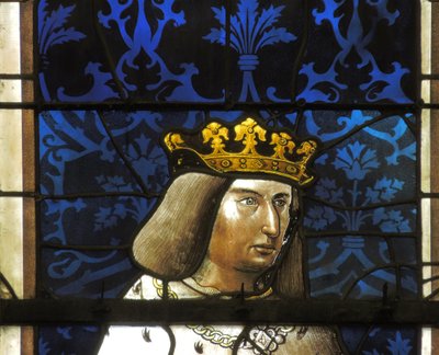 Ventana que representa a René II de French School
